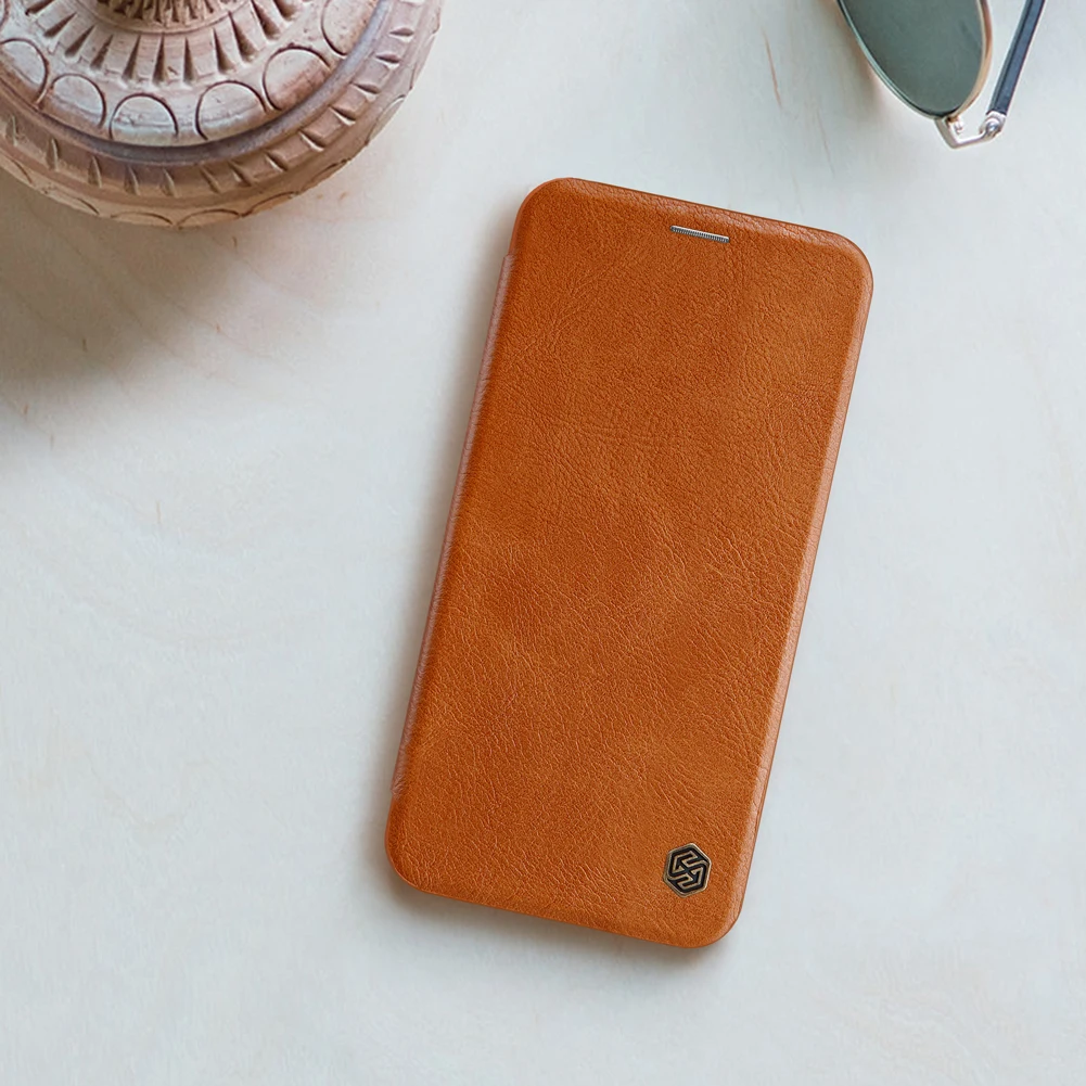 Для iPhone 8/7/X/XS/XR/XS Max чехол Nillkin Роскошный кожаный флип чехол для iPhone 8/7/6 S/6 Plus Полный Чехол Funda чехол для iPhone SE