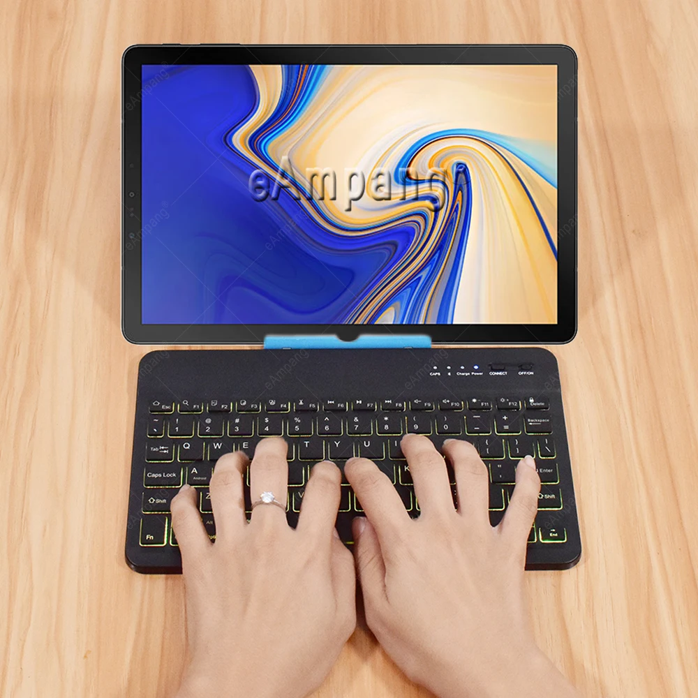 Для Samsung Tab S S2 S3 S4 S5e S6 Lite клавиатура 7 во время подсветки Bluetooth для Galaxy 10 5 |