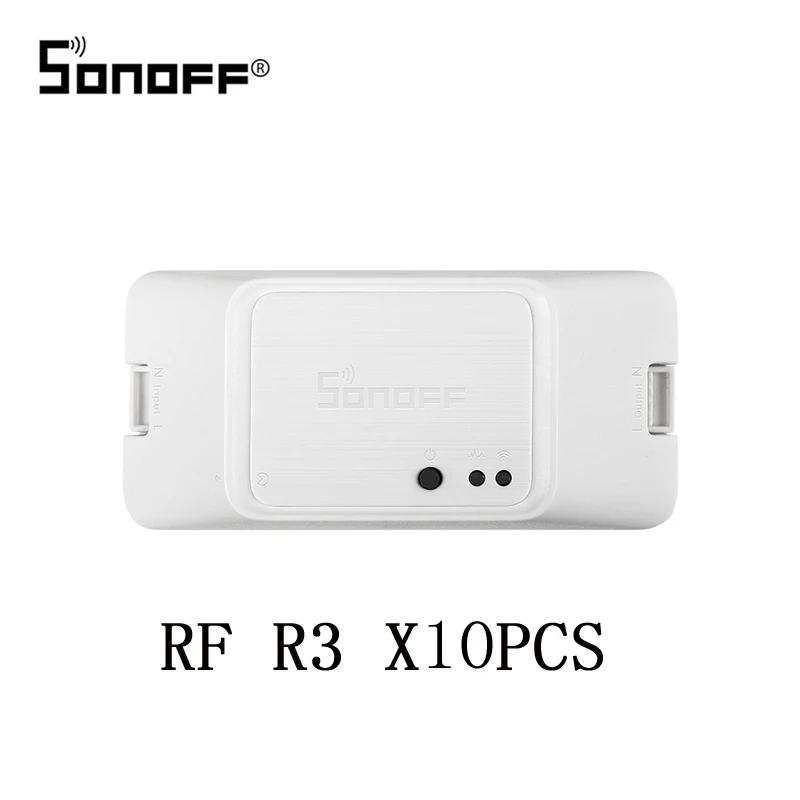 RF R3 10PCS SONOFF RFR3 Smart RF управление RM 433 МГц переключатель Wi-Fi 100-240 В DIY приложение Ewelink Автоматизация работает с Alexa Google Home - Комплект: RF R3 10PCS