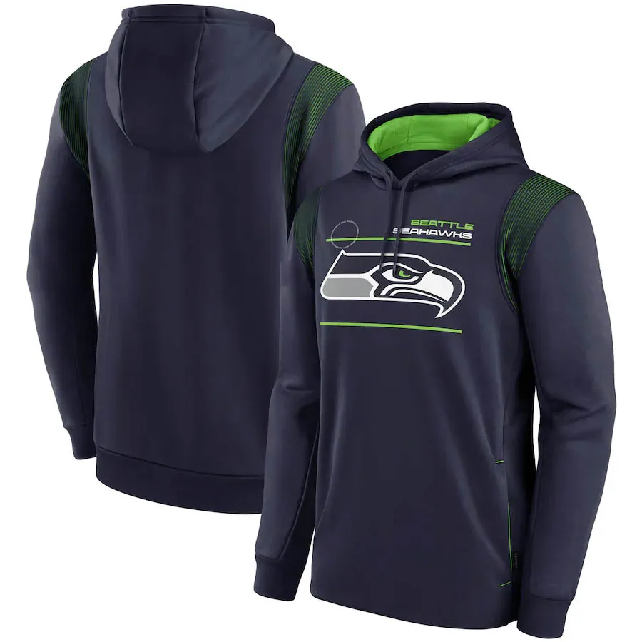 

Мужская толстовка с капюшоном Сиэтл, свитшот с логотипом «Seahawks», пуловер для выступлений, Спортивная Качественная мужская толстовка с капю...