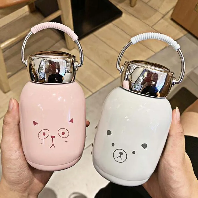 Термокружка для мальчиков и девочек 230 мл термос воды симпатичная Из Нержавеющей