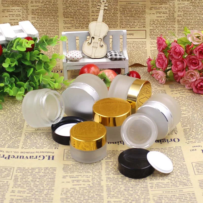 Пустая Косметическая банка из матового стекла для мази 5/10/15/20/30/50/100 г пустая