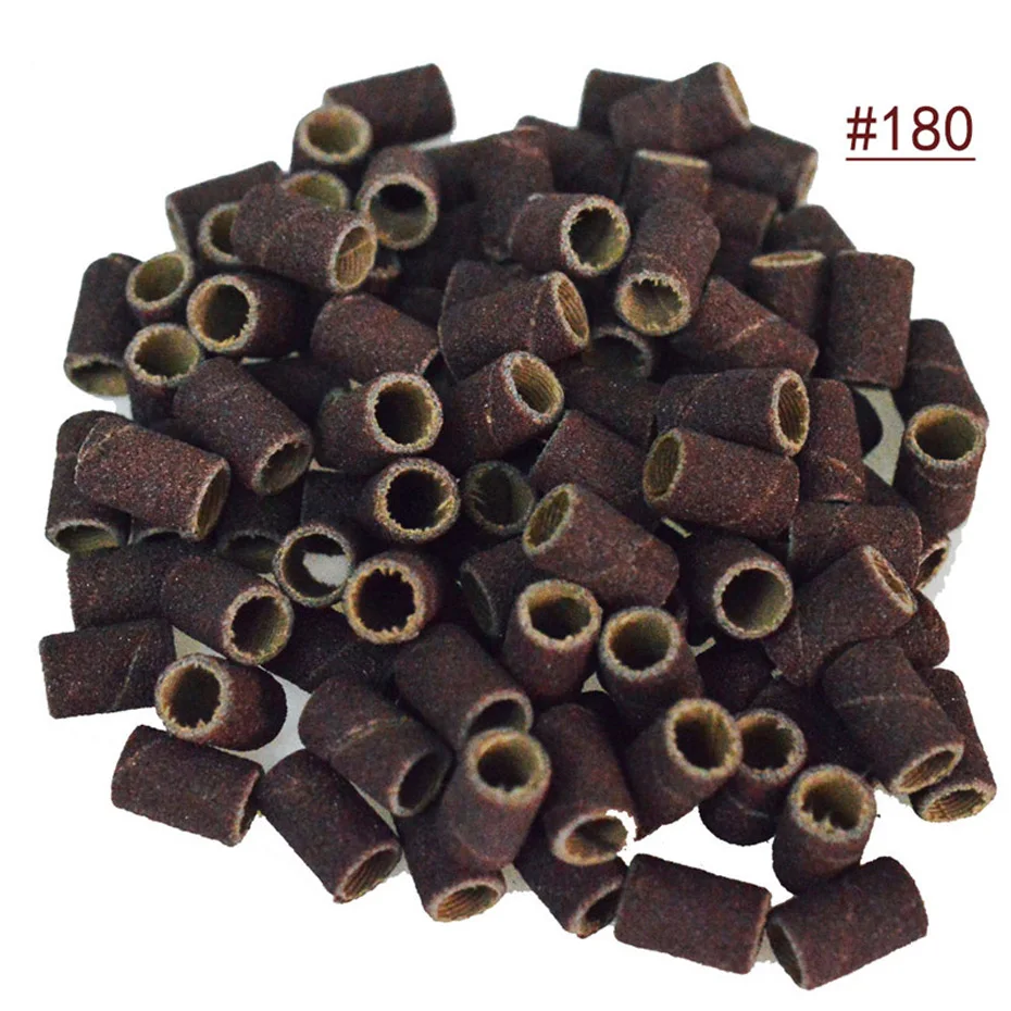 100 шт. 80 #120 #180 # шлифовальные ленты для ногтей маникюрные и педикюрные инструменты