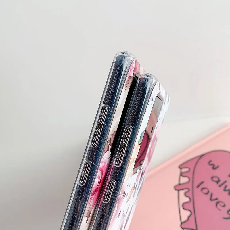 

Retro Rose Flower Phone Case For iPhone 11 Pro Max XR XS XS Max 7 8 6 Plus Silicone Case Soft TPU IMD Phone Back Cover