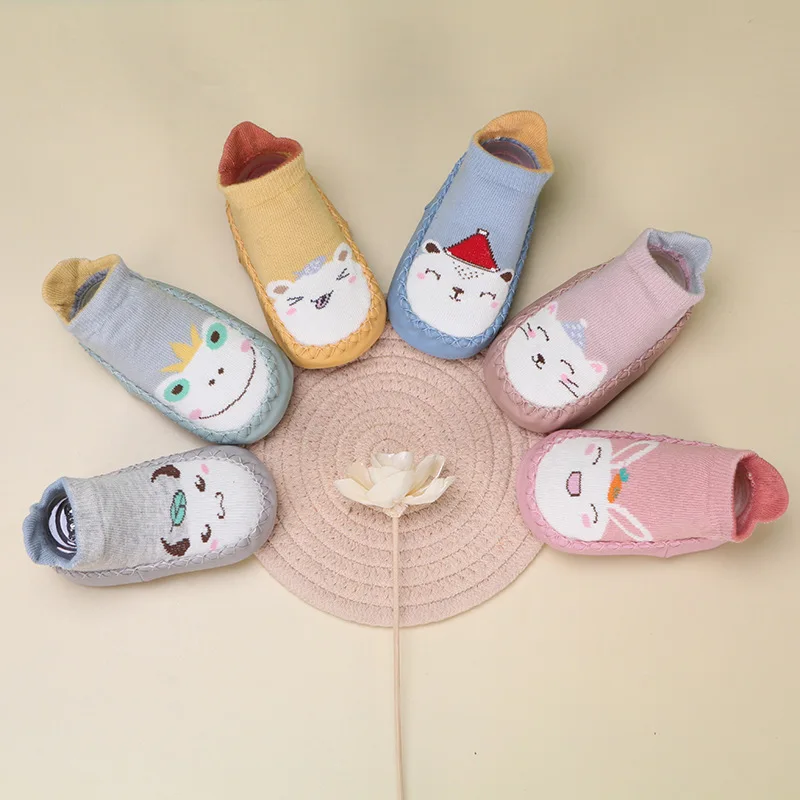 Носки-носки для новорожденных х/б с резиновой подошвой | Детская одежда и обувь