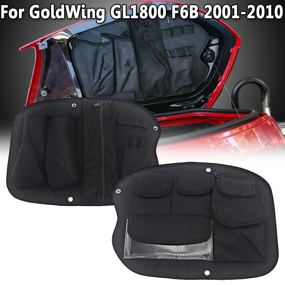 For Honda Gold Wing GL1800 F6B 2001-2010 Motorcycle Trunk Lid Organizer Bag Tool Bags Case