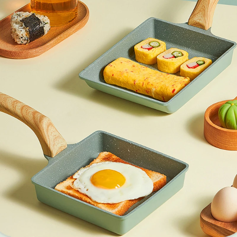 Сковорода Tamagoyaki в японском стиле квадратная Мини-Сковорода с антипригарным