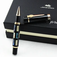 jinhao big size rollerball pen with refill bright pearl green sea shell writing gift pen business office home school supplies