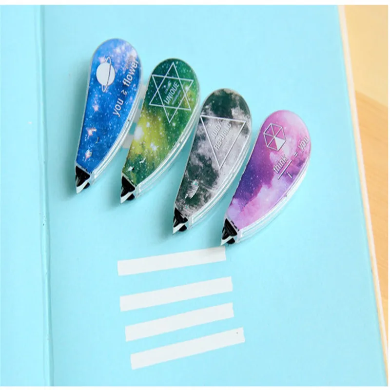 Корректирующая лента со звездами 4 шт./компл. новинка канцелярский корректор