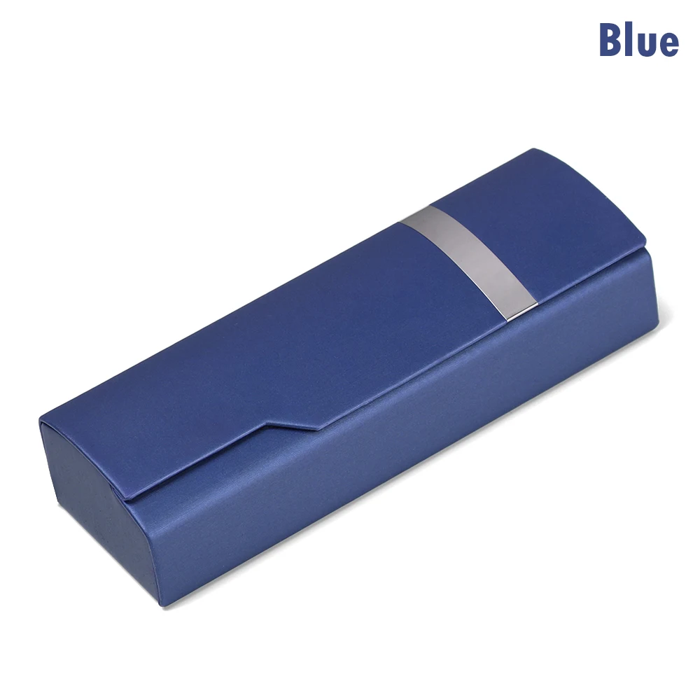 blue Новые ретро овальные очки коробка солнцезащитные очки льняные складные очки Чехол оптические корзины ручной работы для хранения очки Чехол - Цвет: blue
