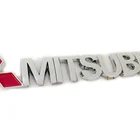 3D ABS красный хром для Mitsubishi авто задний багажник боковой значок на крыло буквы эмблема детской детали наклейка Стайлинг автомобиля