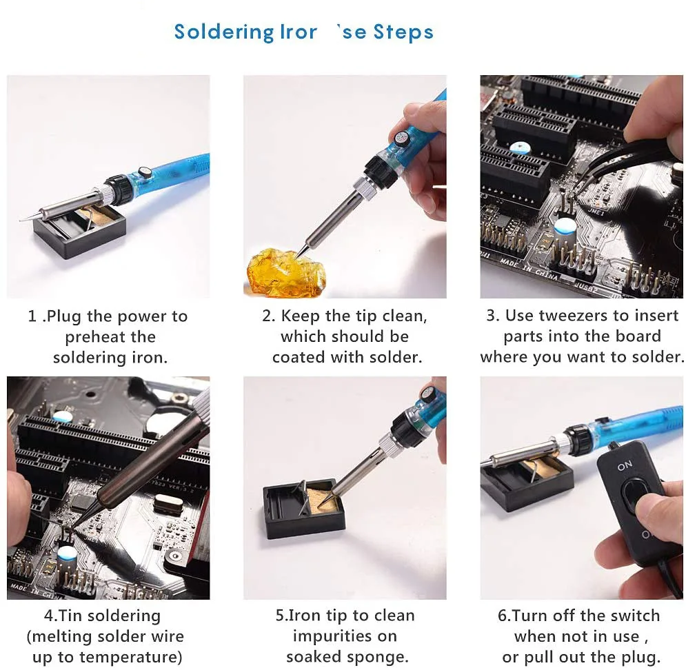 Электрический Железный рукав 60 Вт термостат инструмент для сварки и ремонта