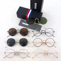 new york brand thom tb915 myopia glasses men round sunglasses decorative glasses eyeglass frame for women transparent glasses