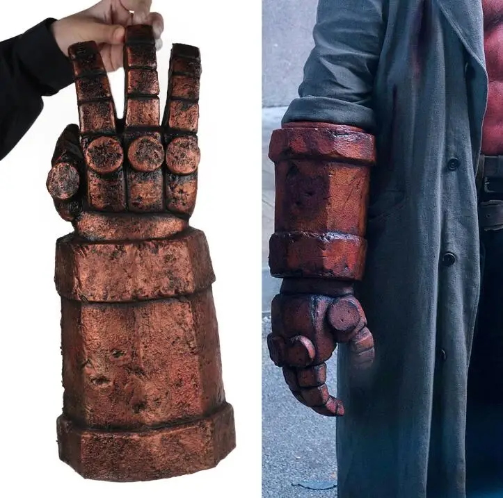 Hellboy Anung Un Rama Masque латексные маски перчатки маска для фильма ужасов Хэллоуин