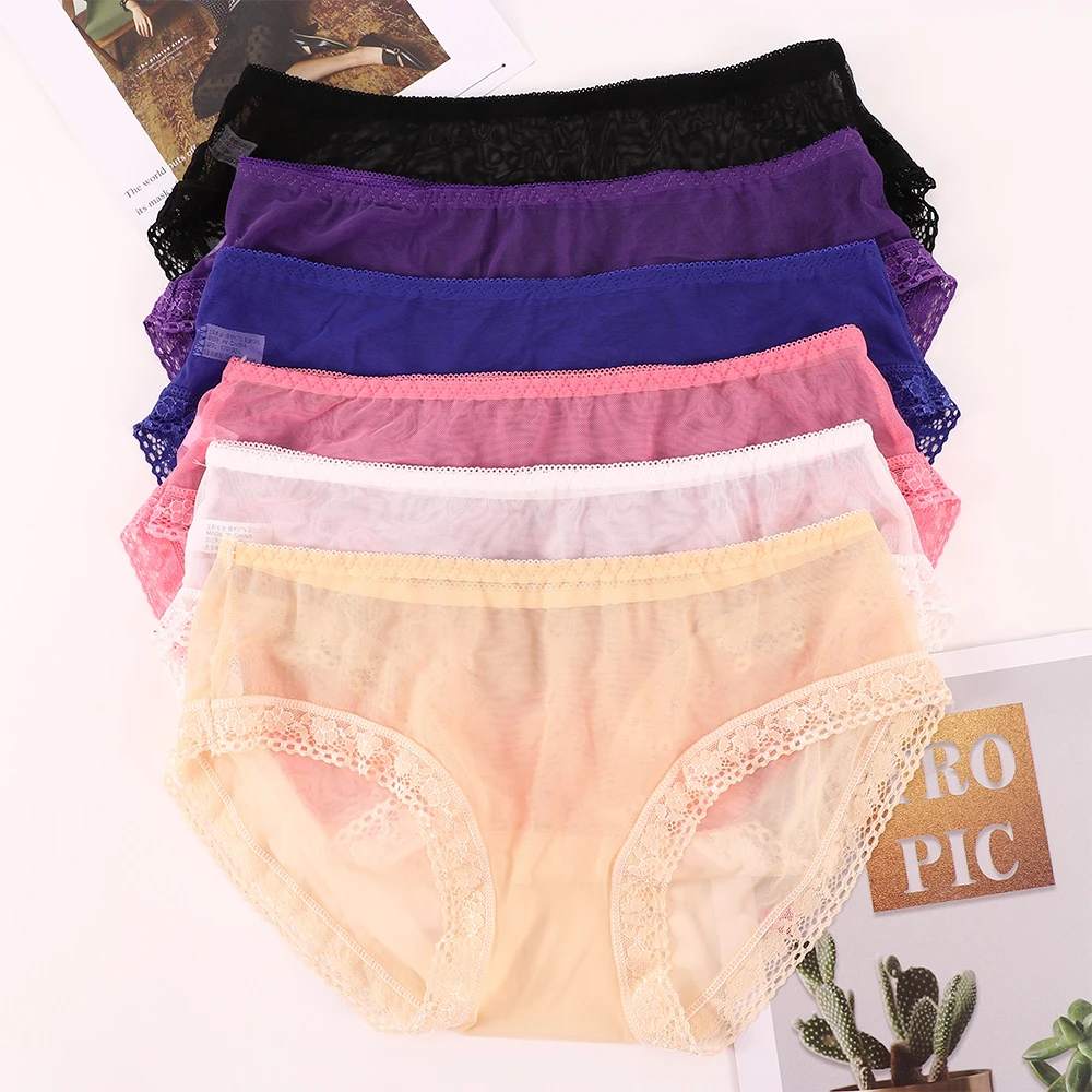 1 шт. Бесшовные женские трусы одноцветные сексуальные стринги с вышивкой нижнее