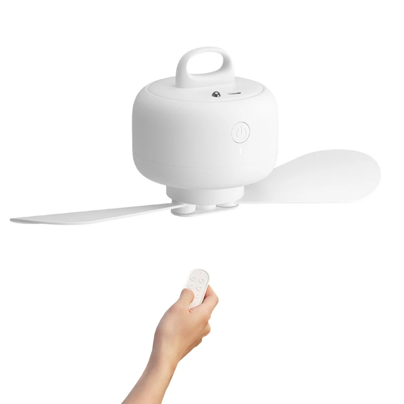 

Outdoor Portable 8000mAh Remote Control USB Camping Fan 4-Speed 8-Hour Timer Tent Hanger Ceiling Fan