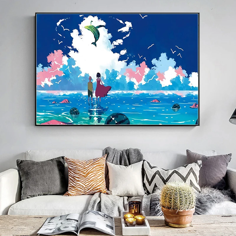 

New 5D Diy Diamond Painting Landscape Full Square Diamond Embroidery Rhinestones Modern Hanging Canvas Wall Art Decoration Gift
