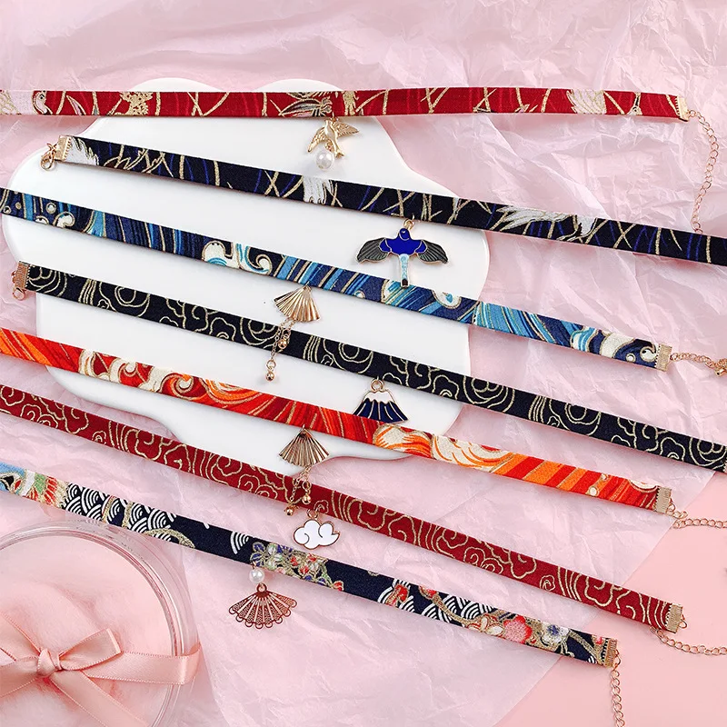 Doreen Box новинка 2019 колье из ленты в японском стиле милое романтическое женское