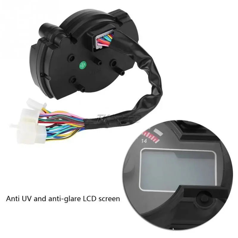 Бесплатная доставка 15000 об./мин. современный мотоцикл Digital Light ЖК дисплей цифровой