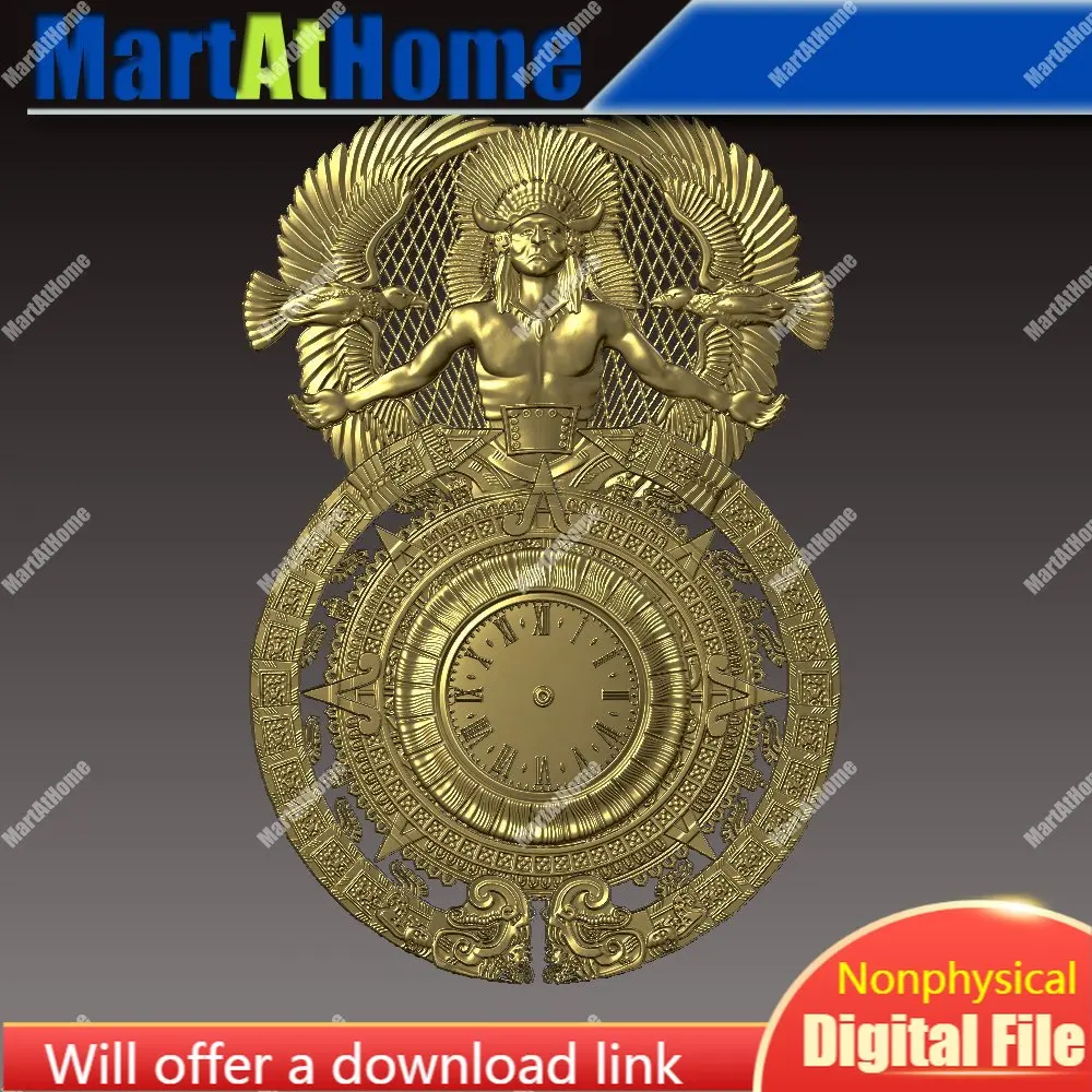 Maya часы 3D STL модель для ЧПУ гравировки и печати рельеф поддержка ZBrush Artcam Aspire