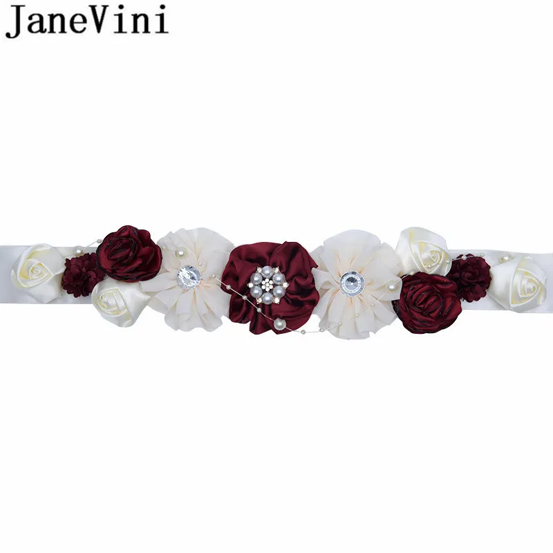 Винтажный Розовый свадебный пояс jaevini с кристаллами цветы жемчуг ювелирный