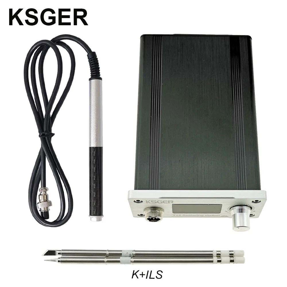 KSGER паяльная станция DIY Kit STM32 2,1 S OLED 1,3 дисплей контроллер температуры цифровой электронный сварочный Утюг T12 железные наконечники - Цвет: sets 5