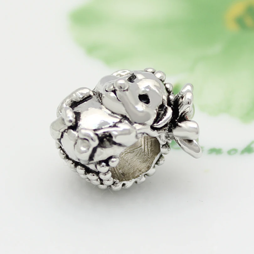 Бесплатная доставка браслет Pandora с подвеской в виде цветка ежика розового цвета