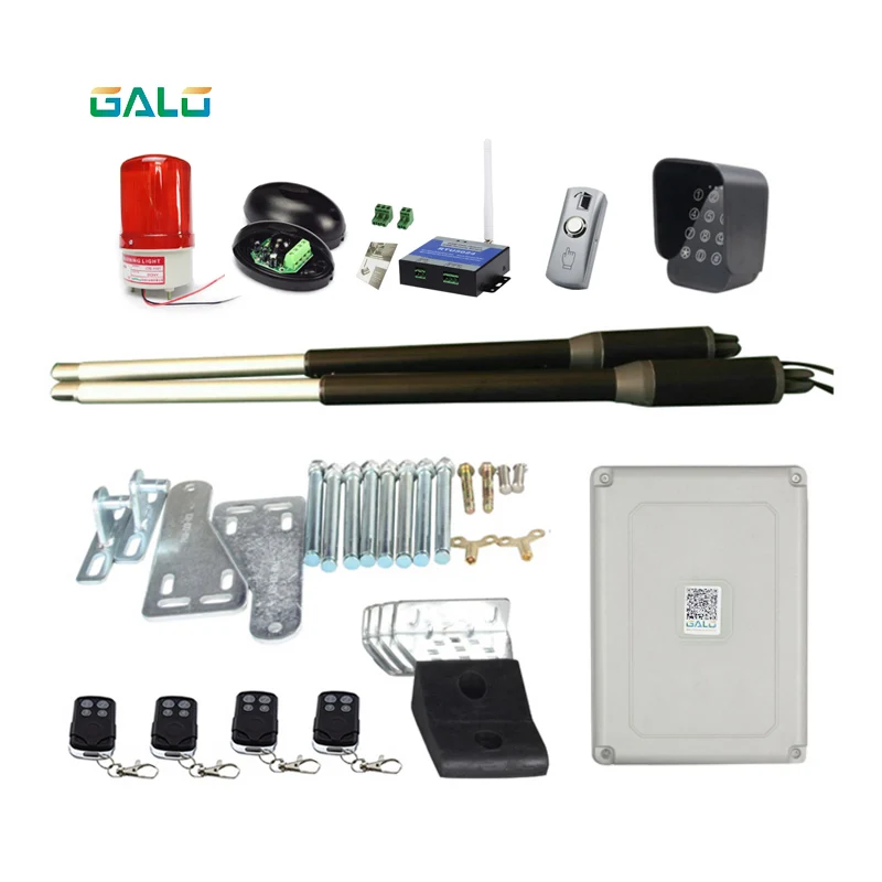 

FULL SET OF PKM-C01-L SWING ARM AUTO GATE SYSTEM - CE QUALITY ASSURANCE Dual Stout Swing Auto Garage Door Opener Closer