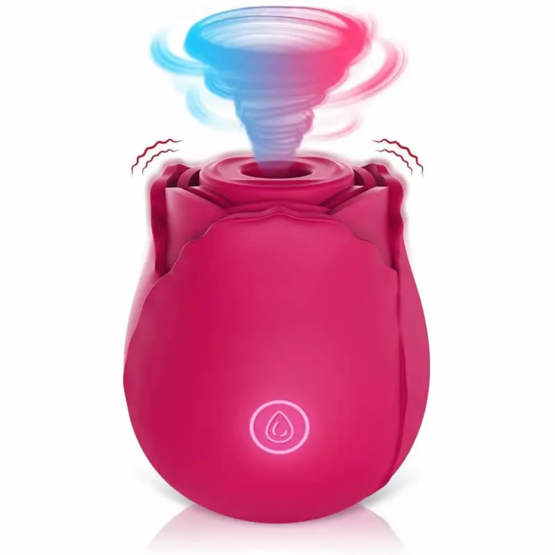 Роза Форма влагалища тренер Вибратор Интимные хороший присосок для соска