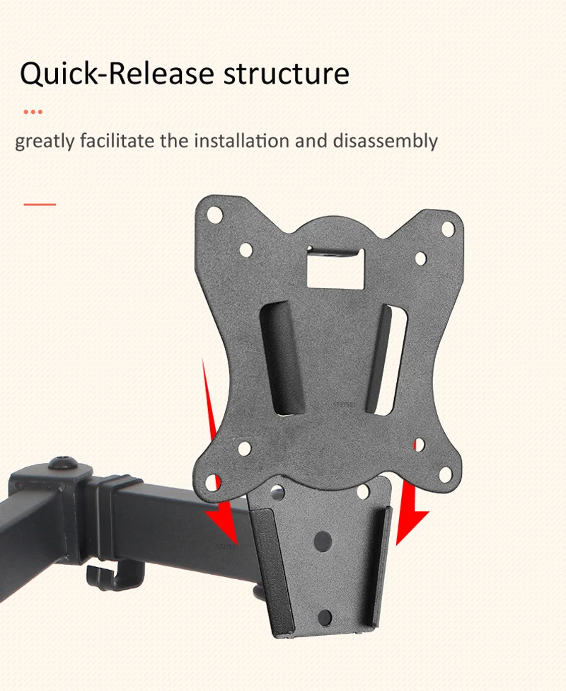 NEW 400mm B902-240 Desktop Stand Full Motion 360 Degree steel Dual Monitor Holder 10"-27" clamp base Mount Arm Load 15kg |