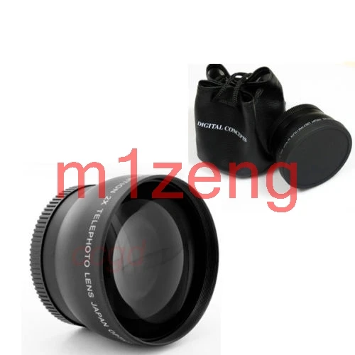 Телеобъектив 2.0x для цифровой зеркальной камеры 37 49 52 55 58 мм canon nikon pentax sony fuji olympus