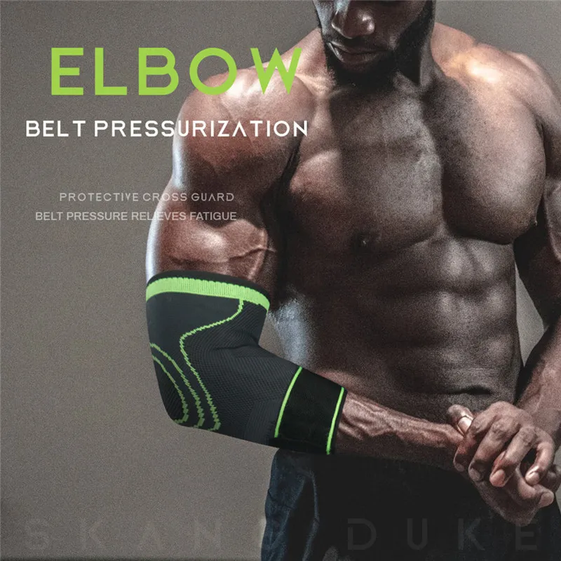 

1PCS Sports Elbow Bandage Breathable Elbow Pads Basketball Volleyball Gym Adjustable Sports Safety Arm Sleeve Pads Nre 7