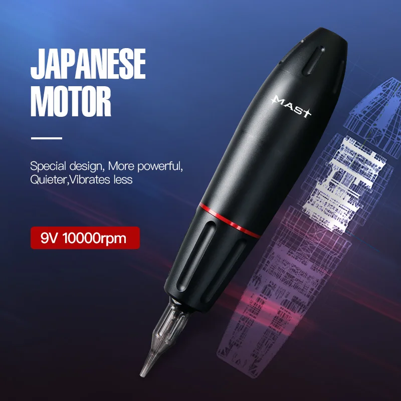 professional tattoo kits rotary tattoo pen machine guns permanent makeup machine color inks power supply cartridge needles d3029 free global shipping