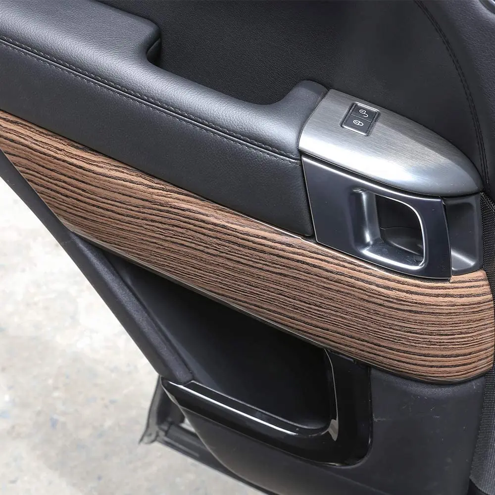 Пески дерево зернистая дверь внутреннее украшение Защитная панель накладка 4 шт