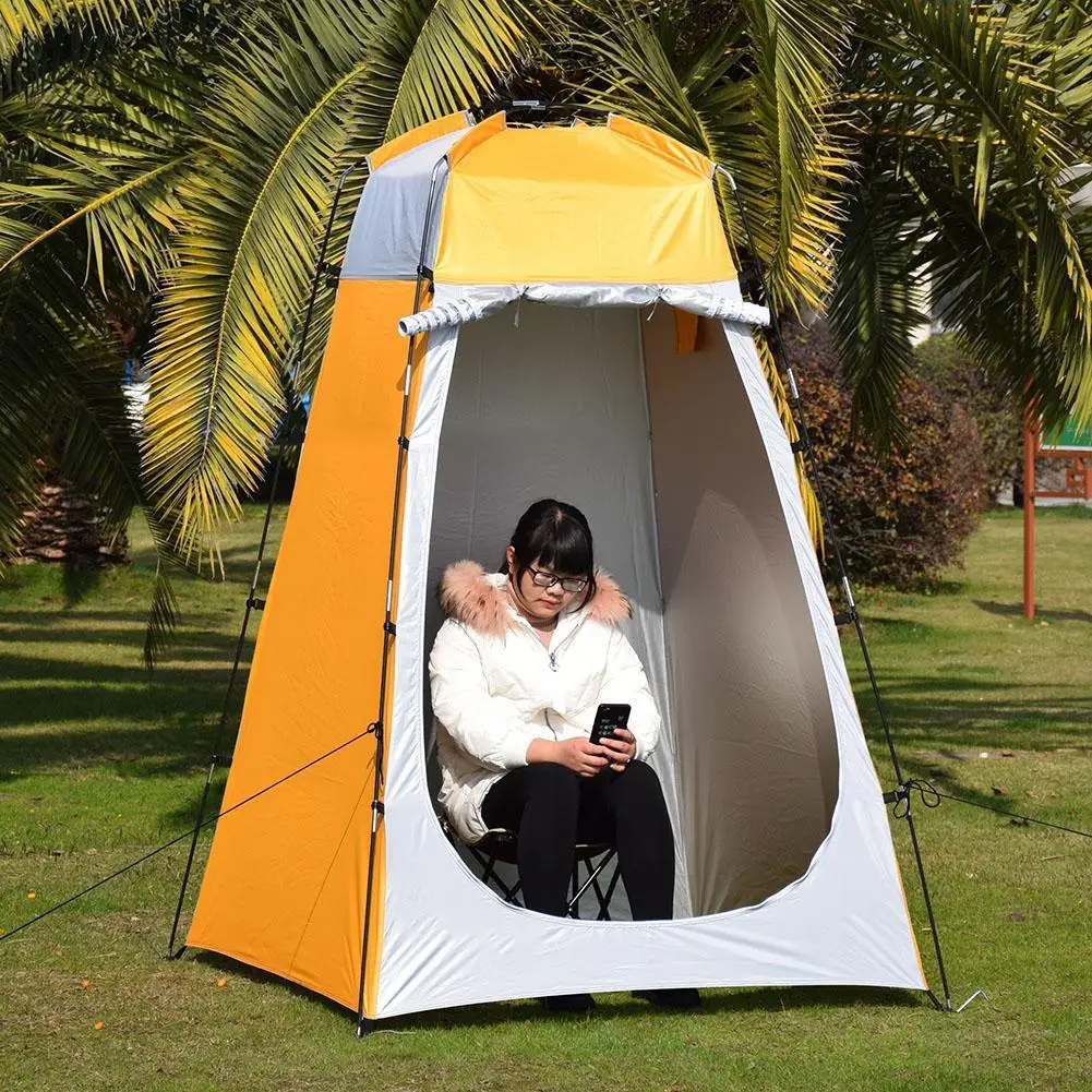 

Портативный Водонепроницаемый Открытый палатки кемпинга душ на пляже раздевалка укрытие 3 Сезон Профессиональный палаточный лагерь беспроводные палатка