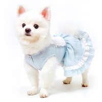 zq pet dog clothes summer teddy dress bichon small dog princess dress free shipping