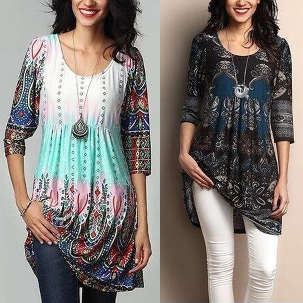 2021 мусульманских женщин в богемном стиле с цветочным принтом Бангладеш турецкий