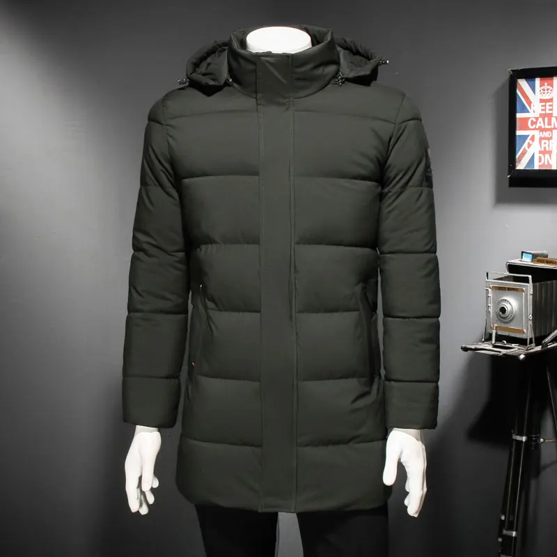 30 C FIT плюс толстый бархат вниз& парка пальто 6XL 7XL 8XL теплая зимняя куртка водонепроницаемая ветрозащитная Мужская ветровка