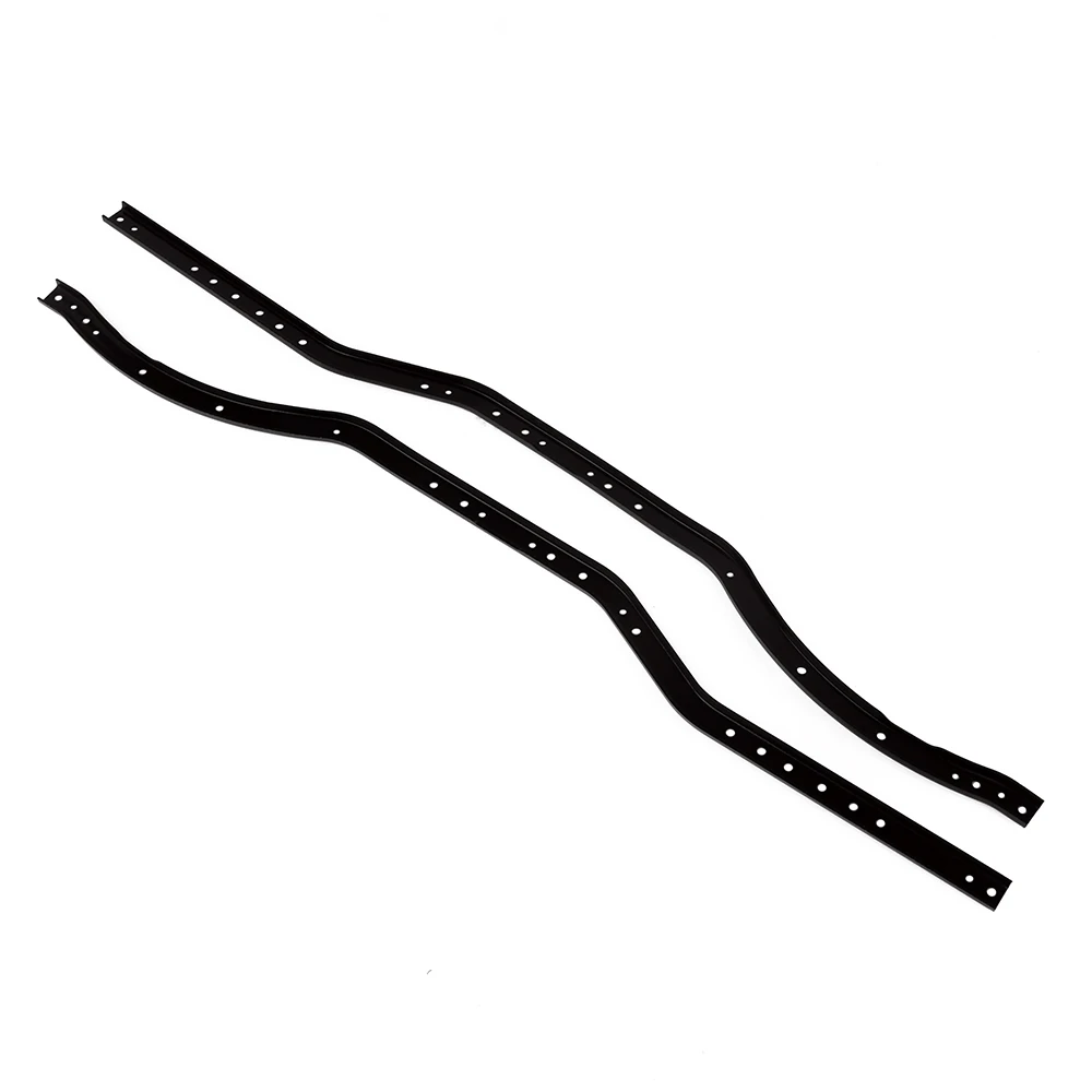 Металлический черный/красный 415 мм балка боковая рамка Шасси 2 шт. для 1/10 RC Crawler Axial