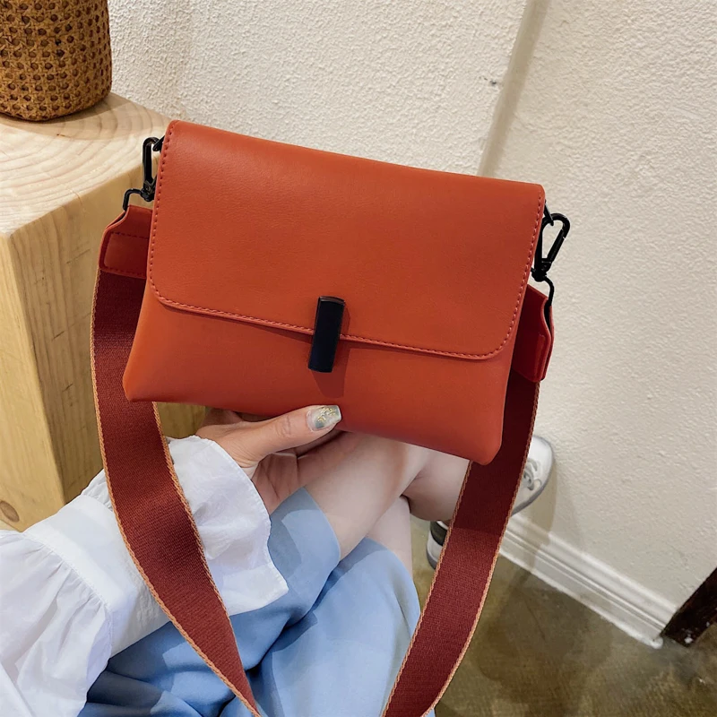 Однотонные сумки через плечо из искусственной кожи для женщин 2020 роскошная