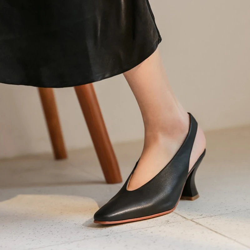 

KemeKiss Thick Heel Women Pumps Real Leather Women Shoes Ankle Strap Solid Color Office Party Casual Female Footwear Size 33-40