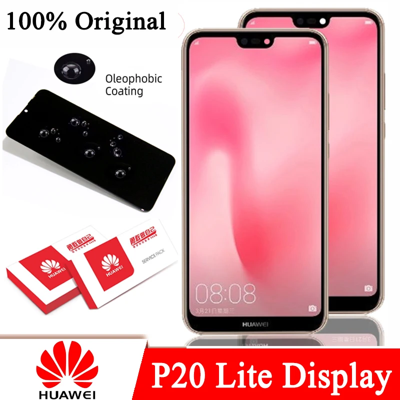 100% Оригинальный ЖК дисплей 5 84 ''с рамкой для Huawei P20 Lite ANE LX1 LX3 Nova 3e сенсорный