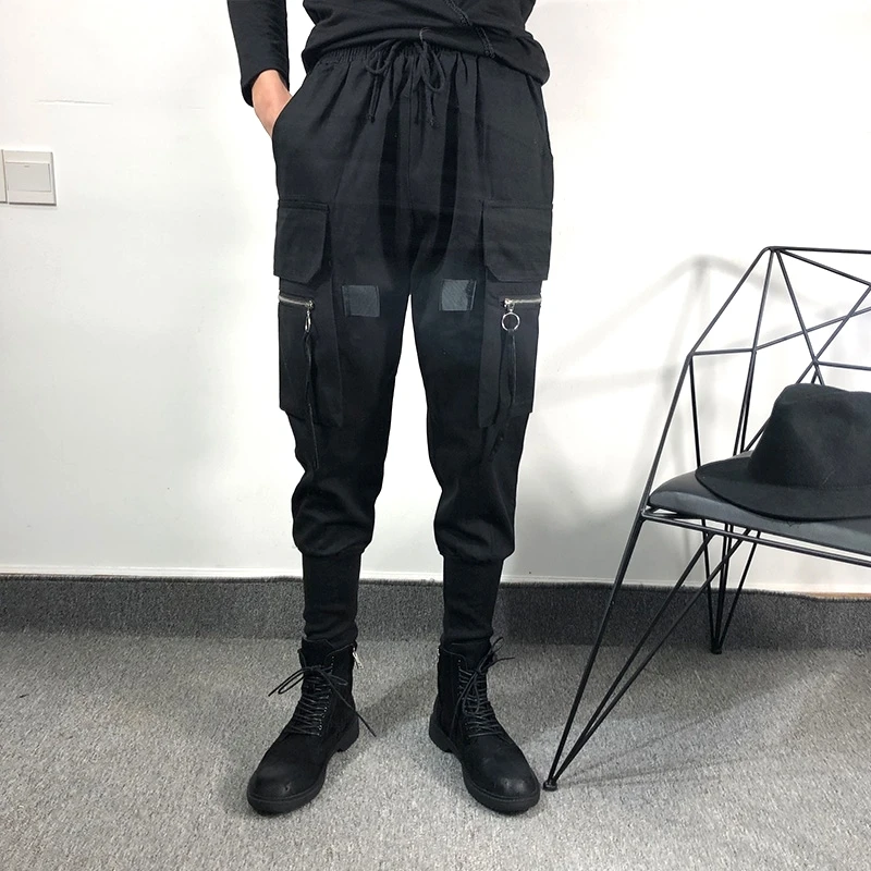 Брюки-султанки мужские/женские в готическом стиле до середины икры | Мужская