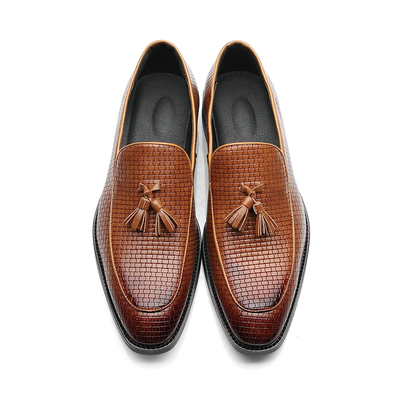 37-48 Мужская обувь повседневные Мокасины кожаные брендовые удобные классические