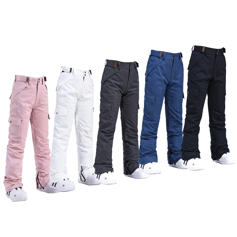 Top Women's and Men's Snow Pants Winter Outdoor Sports Shrink Bloomers Ice Trousers Snowboarding Clothing Ski Suit Wear Unsex