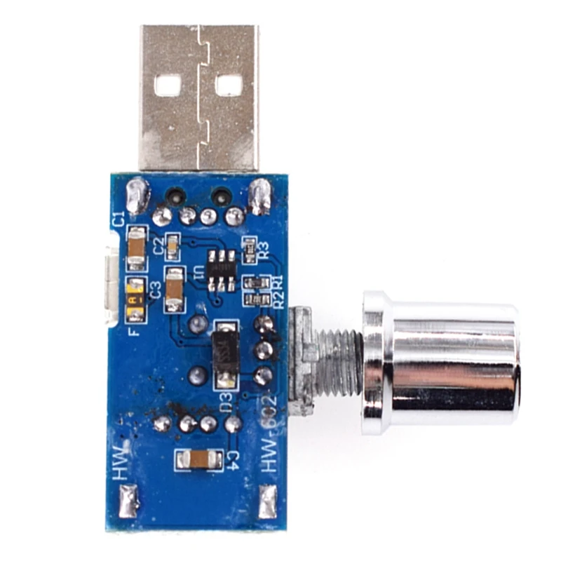 

602 USB-модуль вентилятора с регулируемой скоростью, мини-модуль управления скоростью ветра и компьютерным радиатором, бесшумный многоскорос...