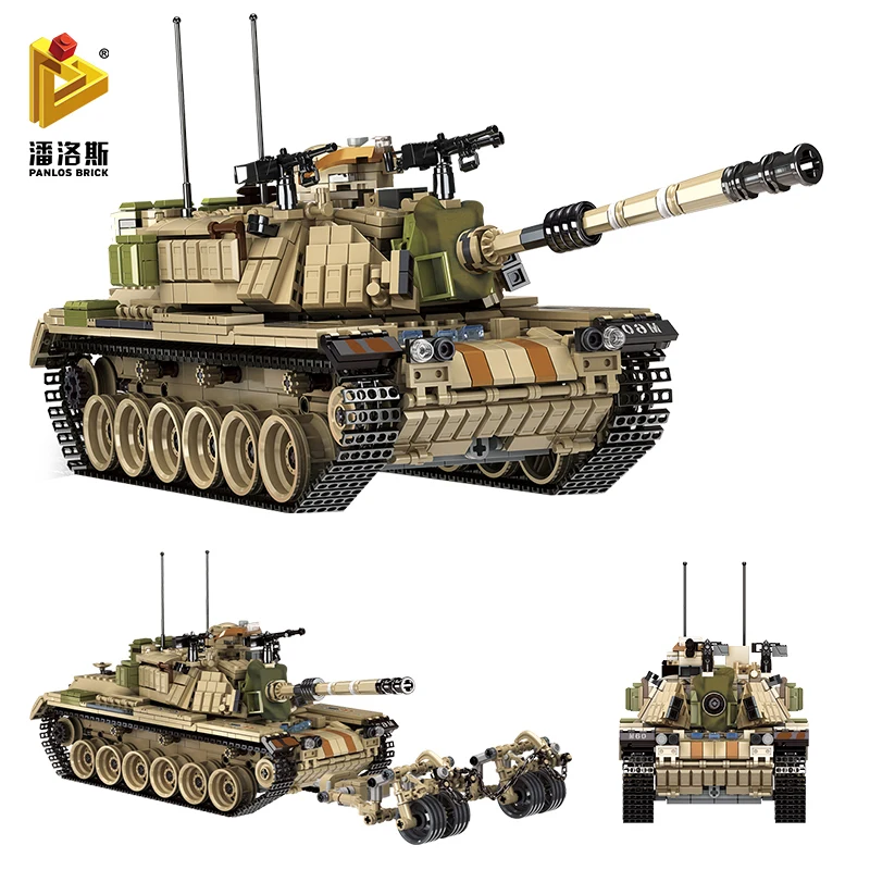 PANLOS 1753 шт. военный Китай 99 немецкий Леопард Израиль модель танка M60 строительные