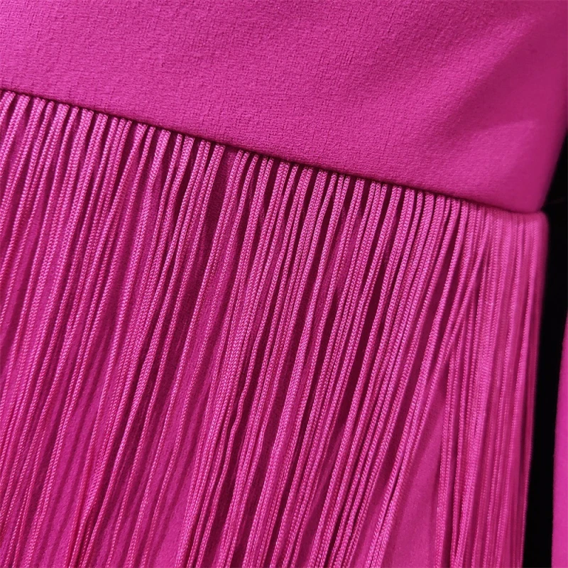 

Elegant African Long Sleeve Dresses See Through V neck Tassle Patchwrk Long Pencil Dress Plus Size Party Vestidos