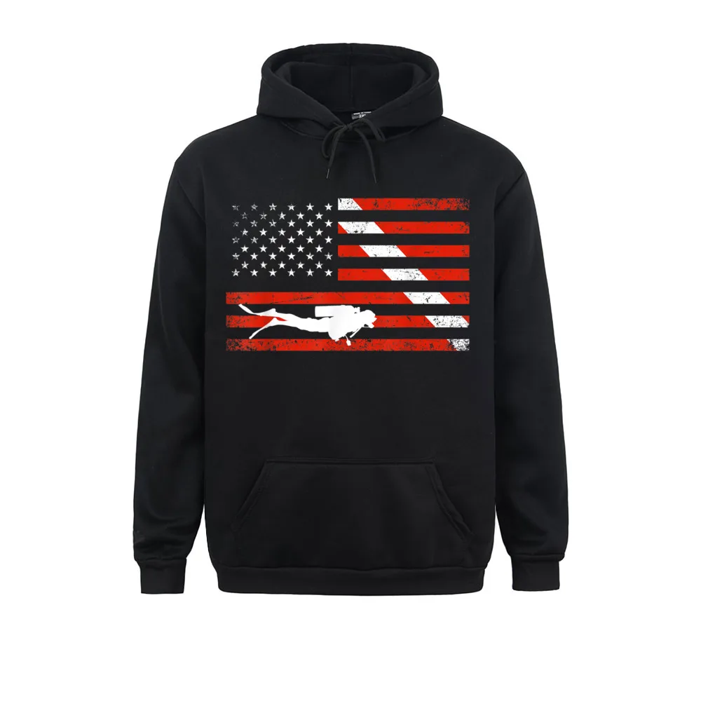 

Diver Down Dive Flag Scuba Diving American Flag Hoodies Oversized Crazy Long Sleeve Mens Sweatshirts Geek Clothes