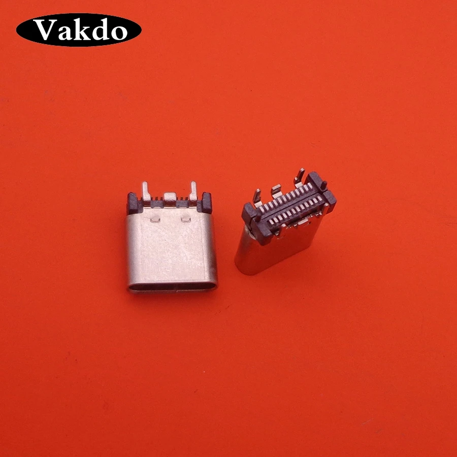 2 шт. USB 3 1 Type C гнездовой разъем вертикальный 180 градусов высокая скорость DIY